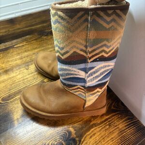 Ugg Pendleton Brown Tall Boots Size 8